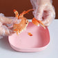 Plate Set Pack of 10 – Plastic Split Bone Dish Plates with Holder